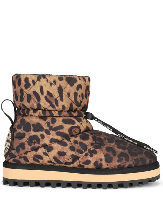 Dolce & Gabbana leopard-print boots