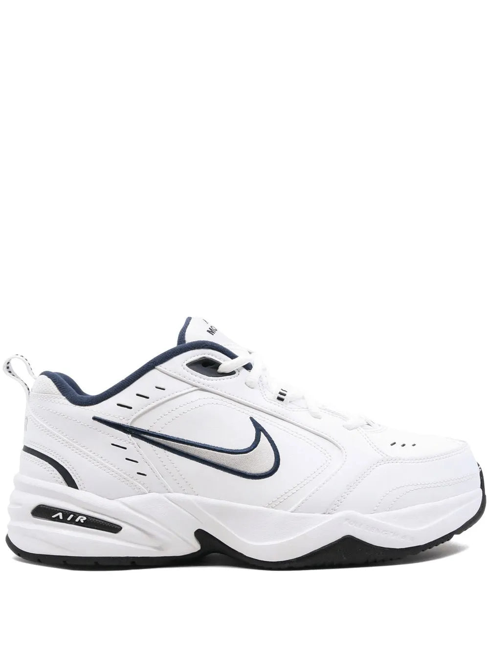 Nike Air Monarch IV (4E) "Whitw/Metallic Silver" sneakers