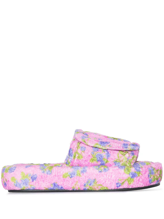 Natasha Zinko floral-embroidered slides