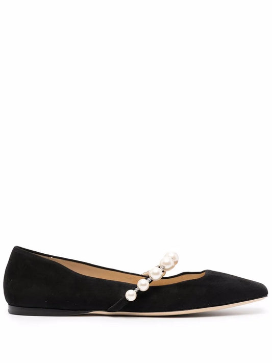 Jimmy Choo Ade square-toe ballerina shoes