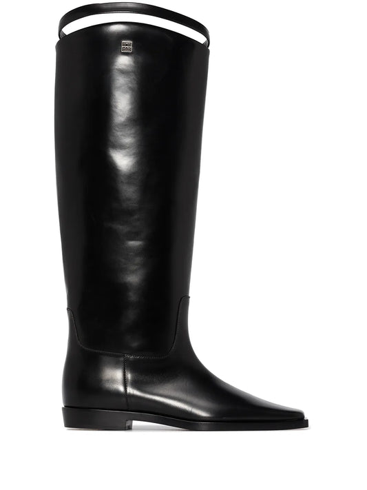 TOTEME square-toe strap riding boots