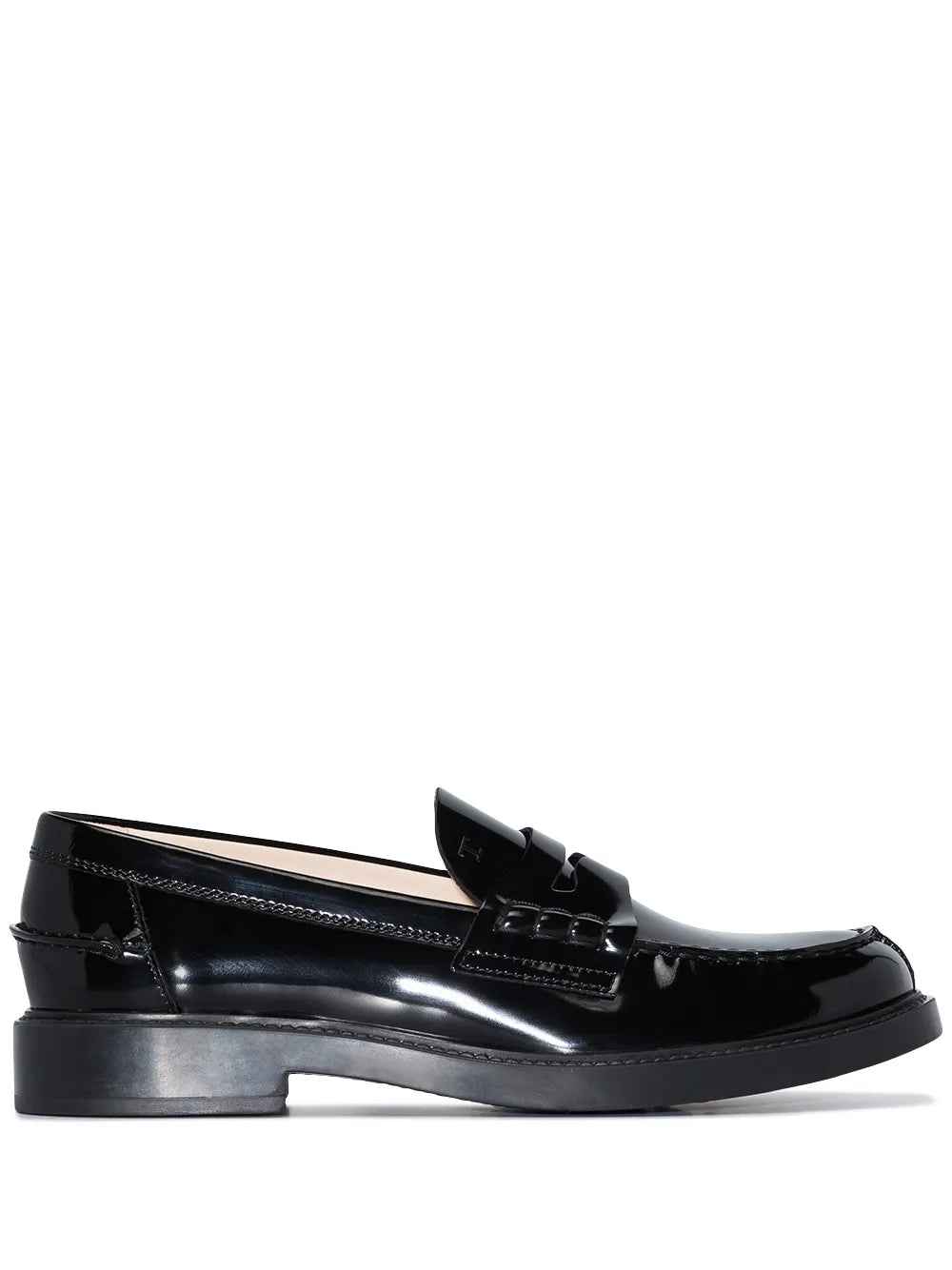 Tod's patent leather penny loafers