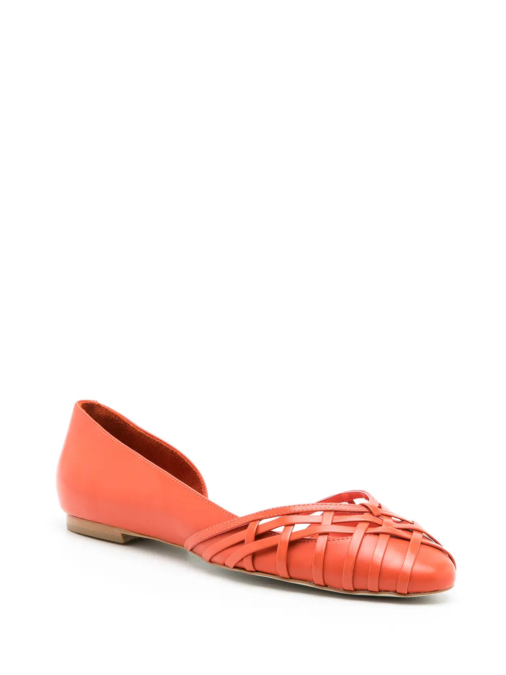 Sarah Chofakian Victoria leather ballerina shoes
