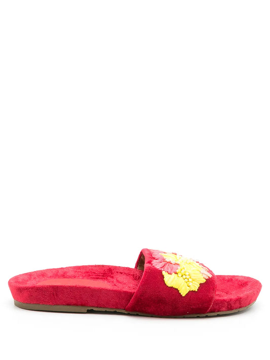 Amir Slama embroidered slides