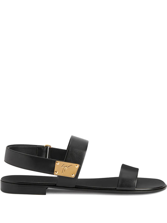 Giuseppe Zanotti Shaun logo-plaque sandals