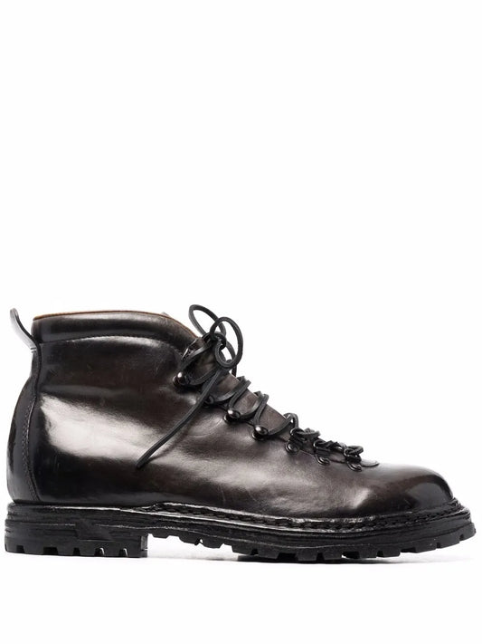 Officine Creative arctic leather lace-up boots