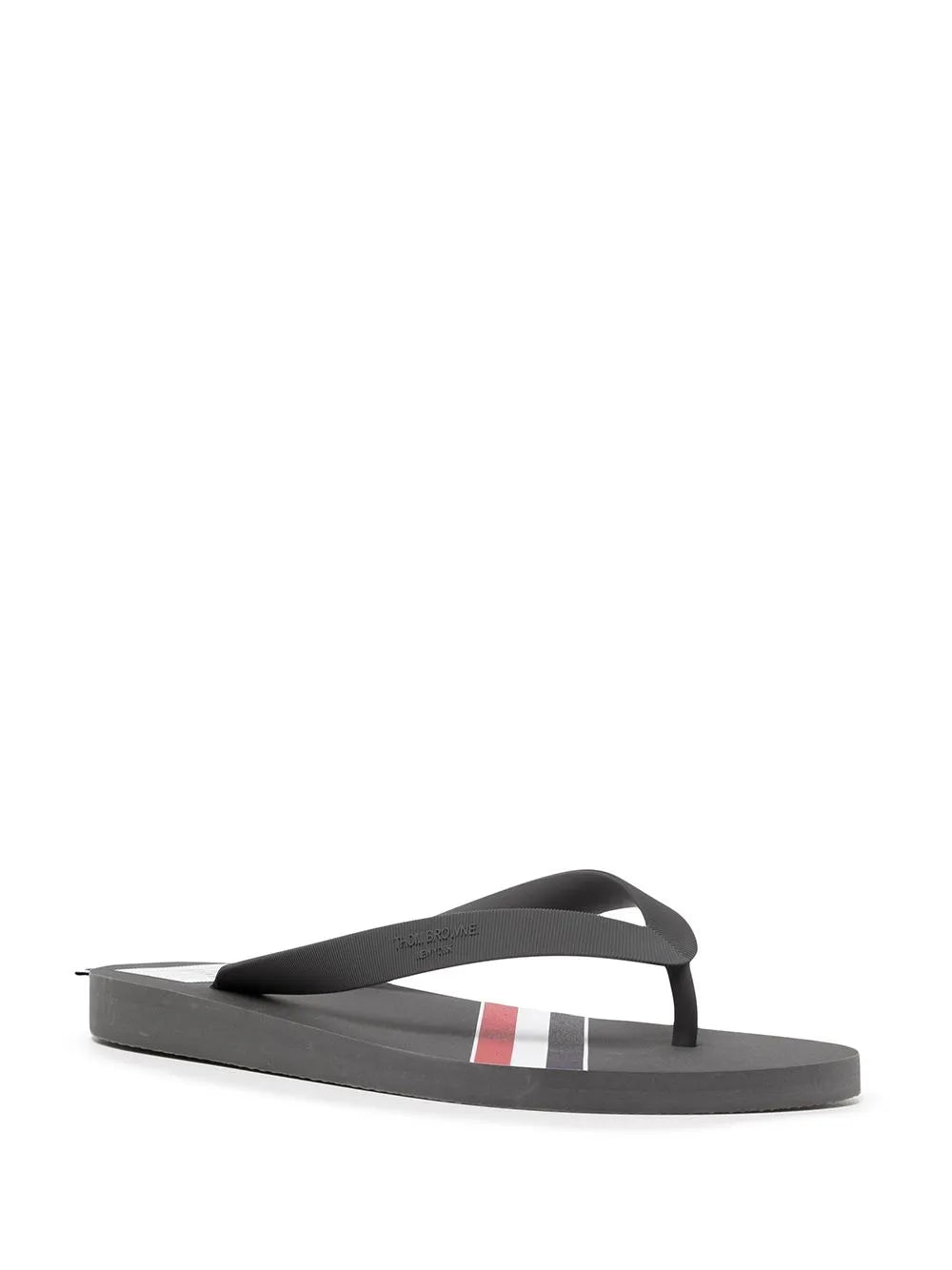 Thom Browne RWB-stripe flip flops