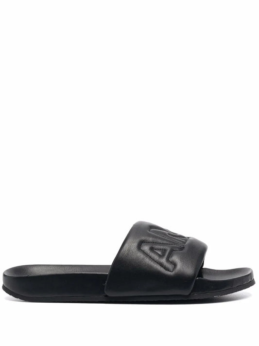 AMBUSH logo-quilted slides