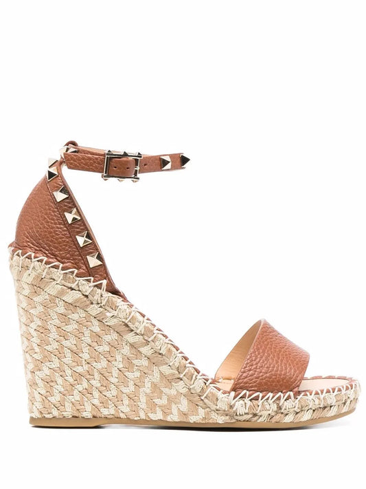 Valentino Garavani espadrille Rockstud wedge sandals