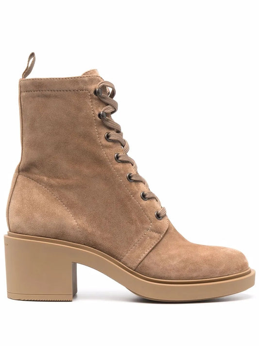 Gianvito Rossi Foster 45mm suede lace-up boots