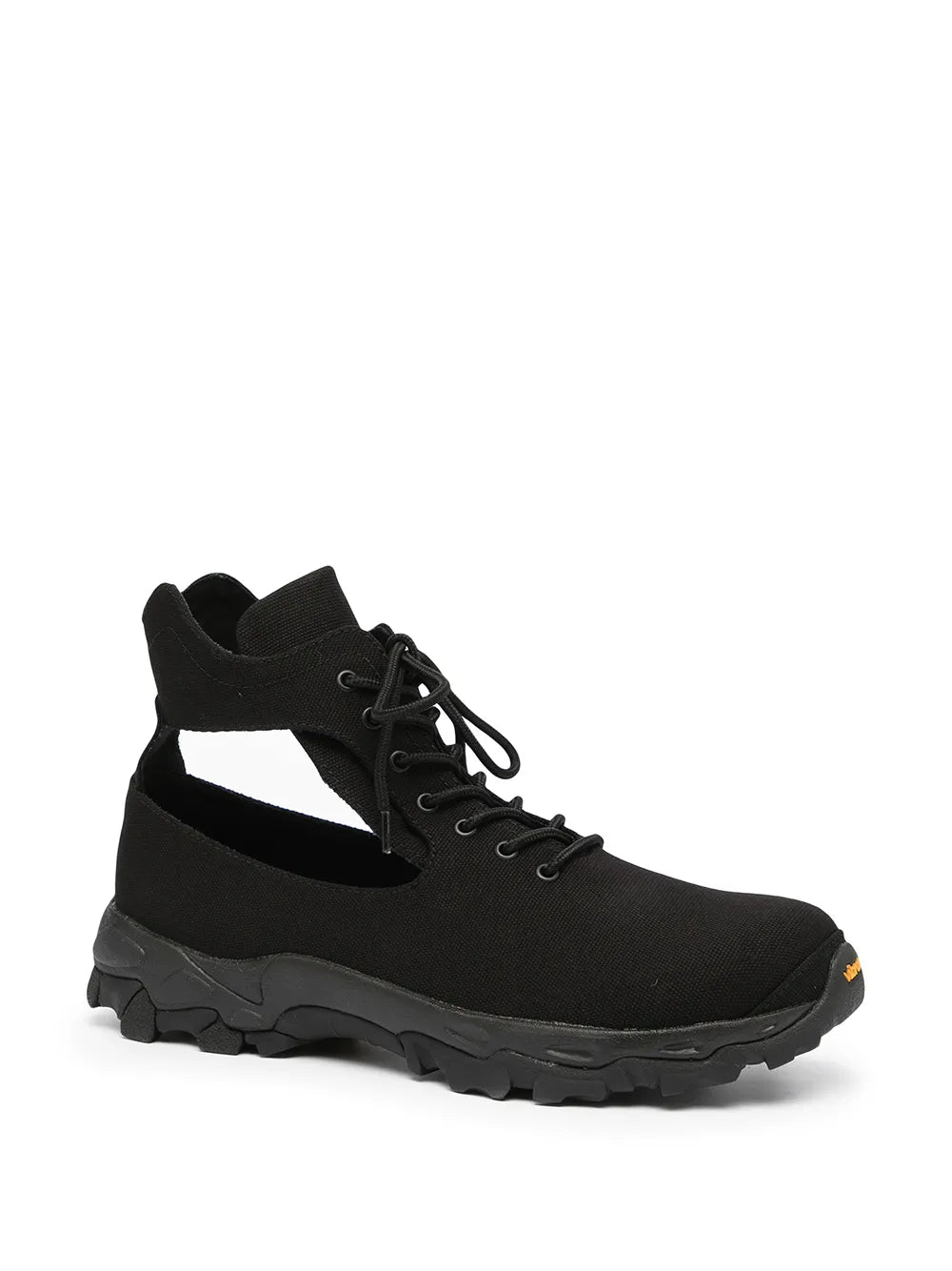 Yohji Yamamoto cut-out canvas high-top sneakers