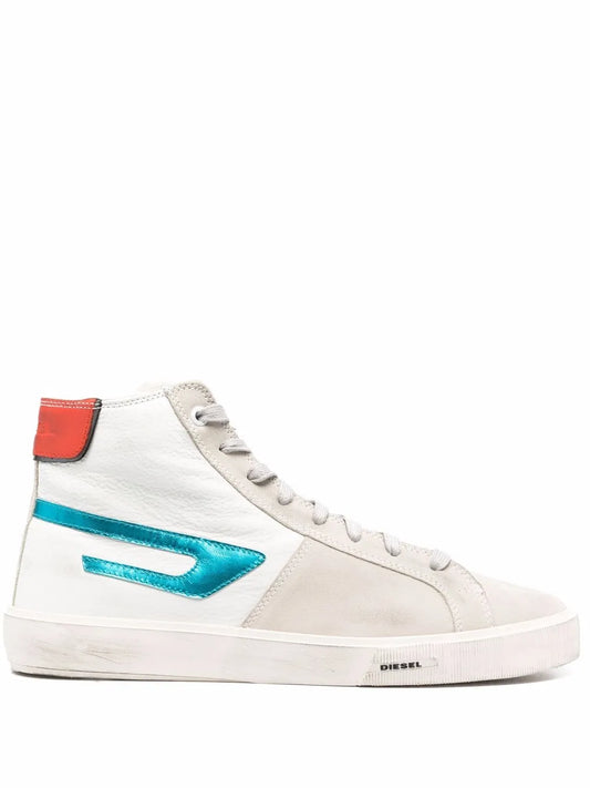 Diesel distressed high-top sneakers