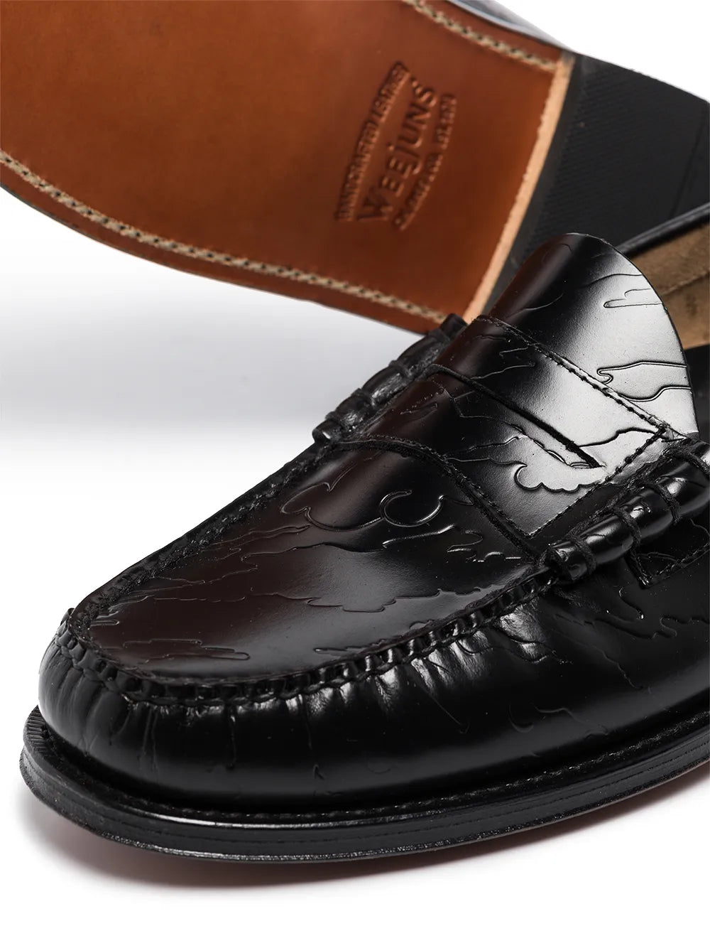 G.H. Bass & Co. x Maharishi Weejun Larson embossed loafers