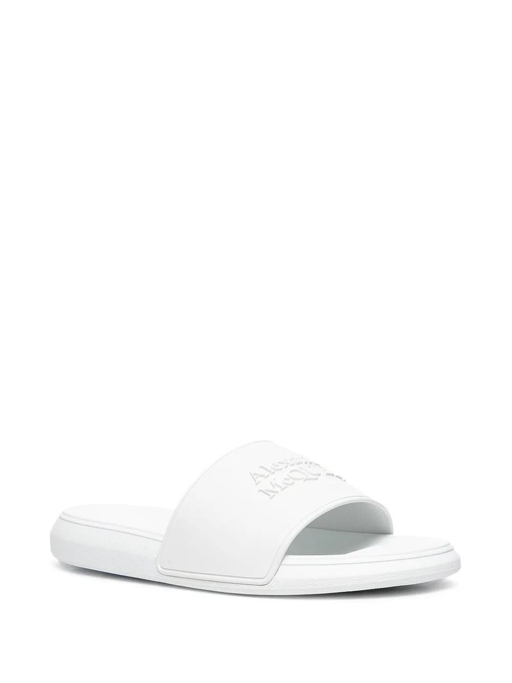 Alexander McQueen logo-embellished flat slides