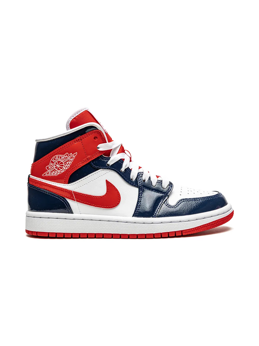 Jordan Air Jordan 1 Mid "Patent Leather Navy/White/Red" sneakers