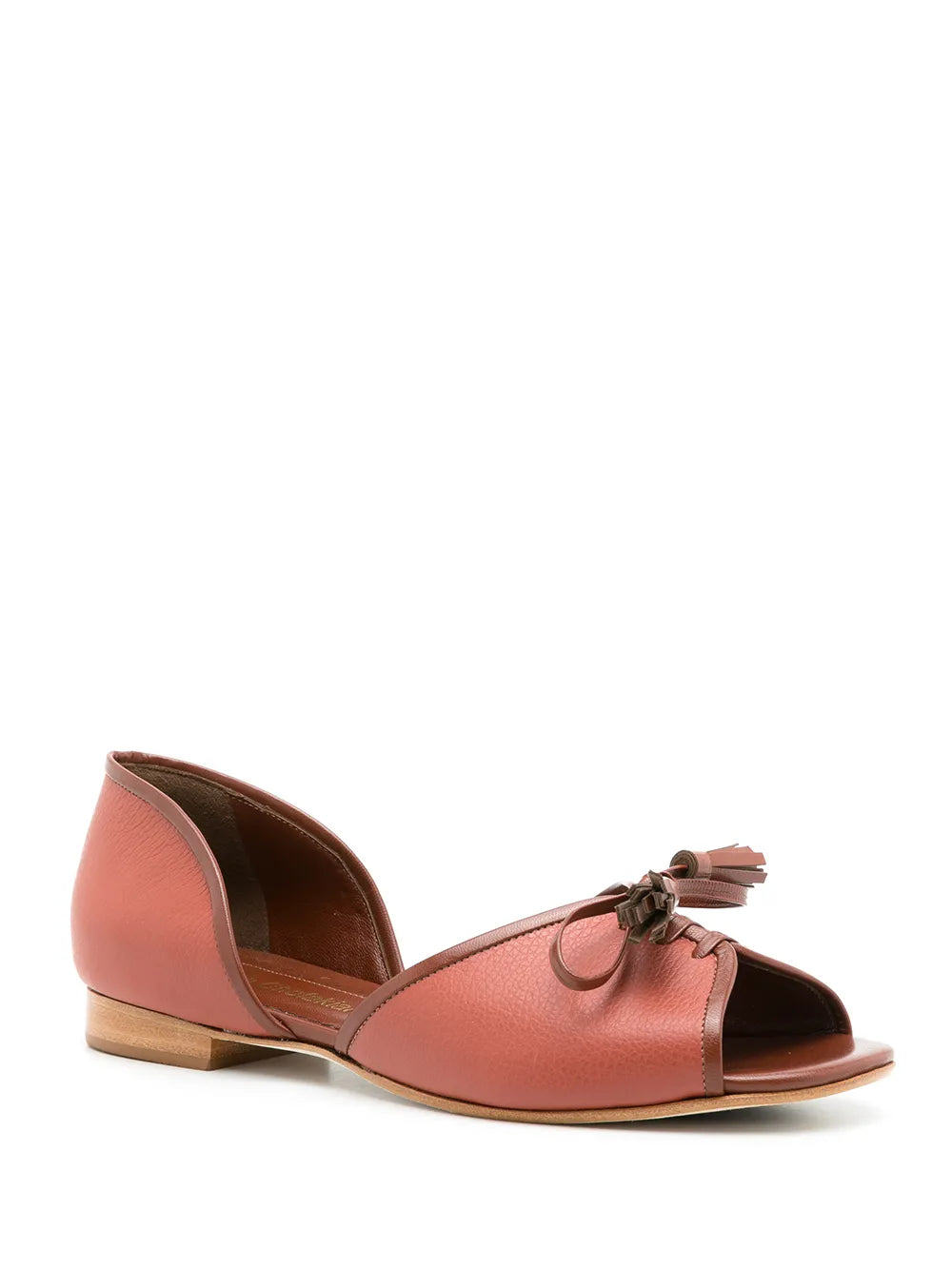 Sarah Chofakian leather Norway ballerina shoes