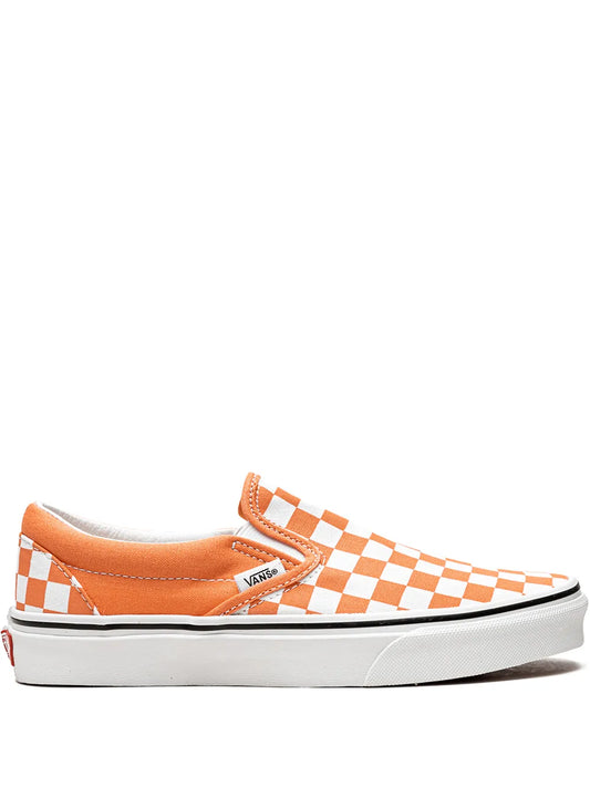 Vans Classic slip-on Checkerboard "Cadmium Orange" sneakers
