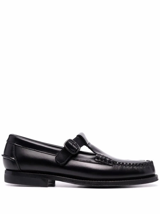 Hereu side-buckle detail loafers