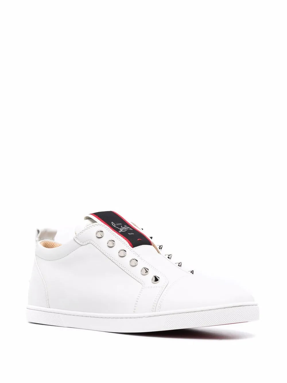 Christian Louboutin studded slip-on leather sneakers 