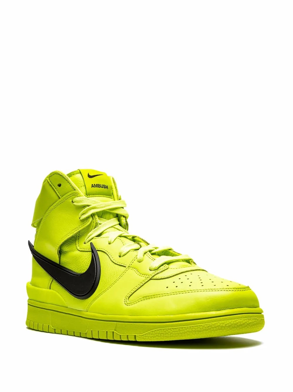 Nike x AMBUSH Dunk High "Flash Lime" sneakers