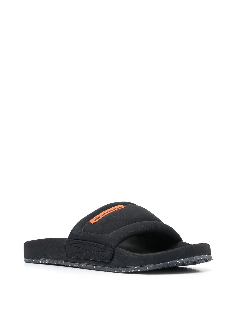 Heron Preston logo-patch slip-on slides