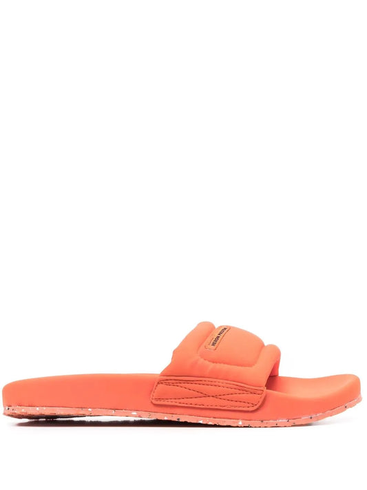 Heron Preston logo-patch slip-on slides