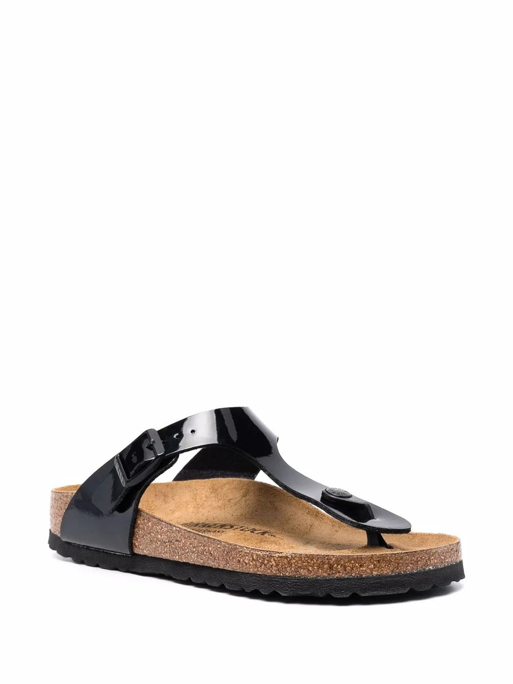 Birkenstock Gizeh patent-leather sandals 
