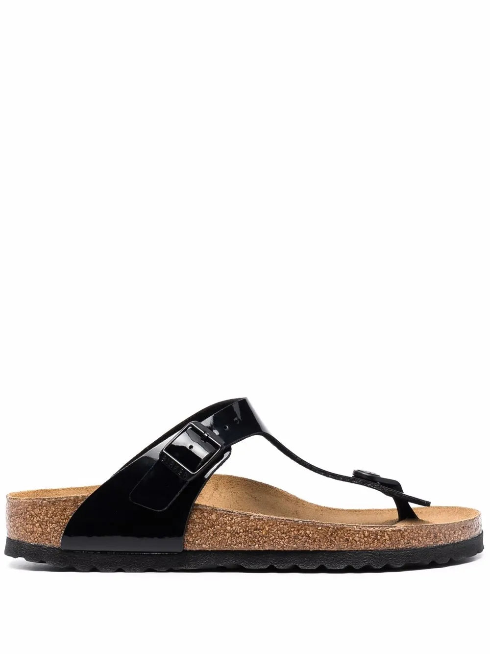 Birkenstock Gizeh patent-leather sandals 
