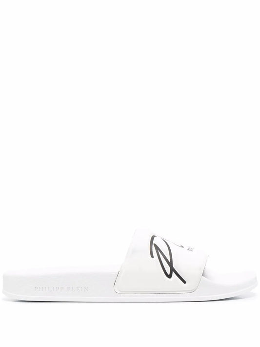 Philipp Plein embossed logo slides