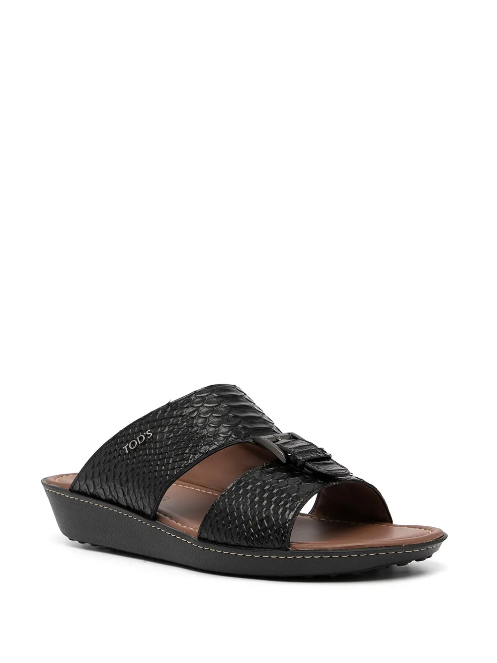 Tod's snakeskin-effect leather sandals
