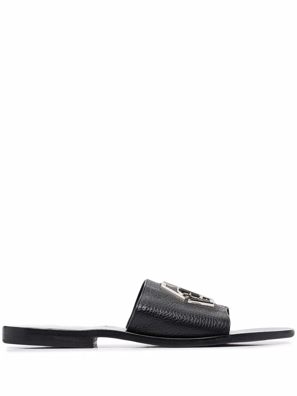 Philipp Plein logo plaque sandals