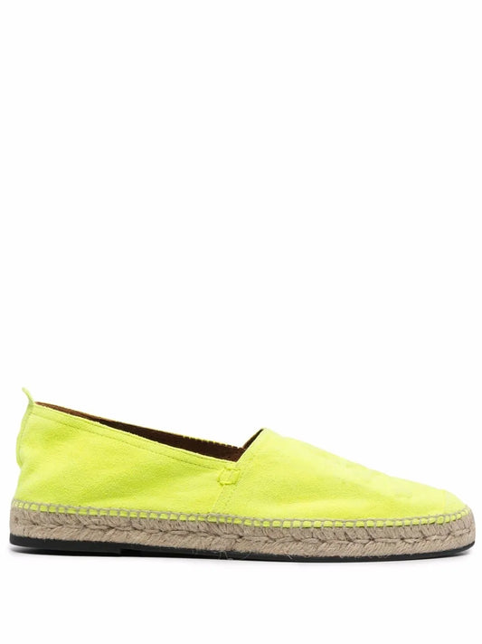 Philipp Plein yellow leather espadrilles