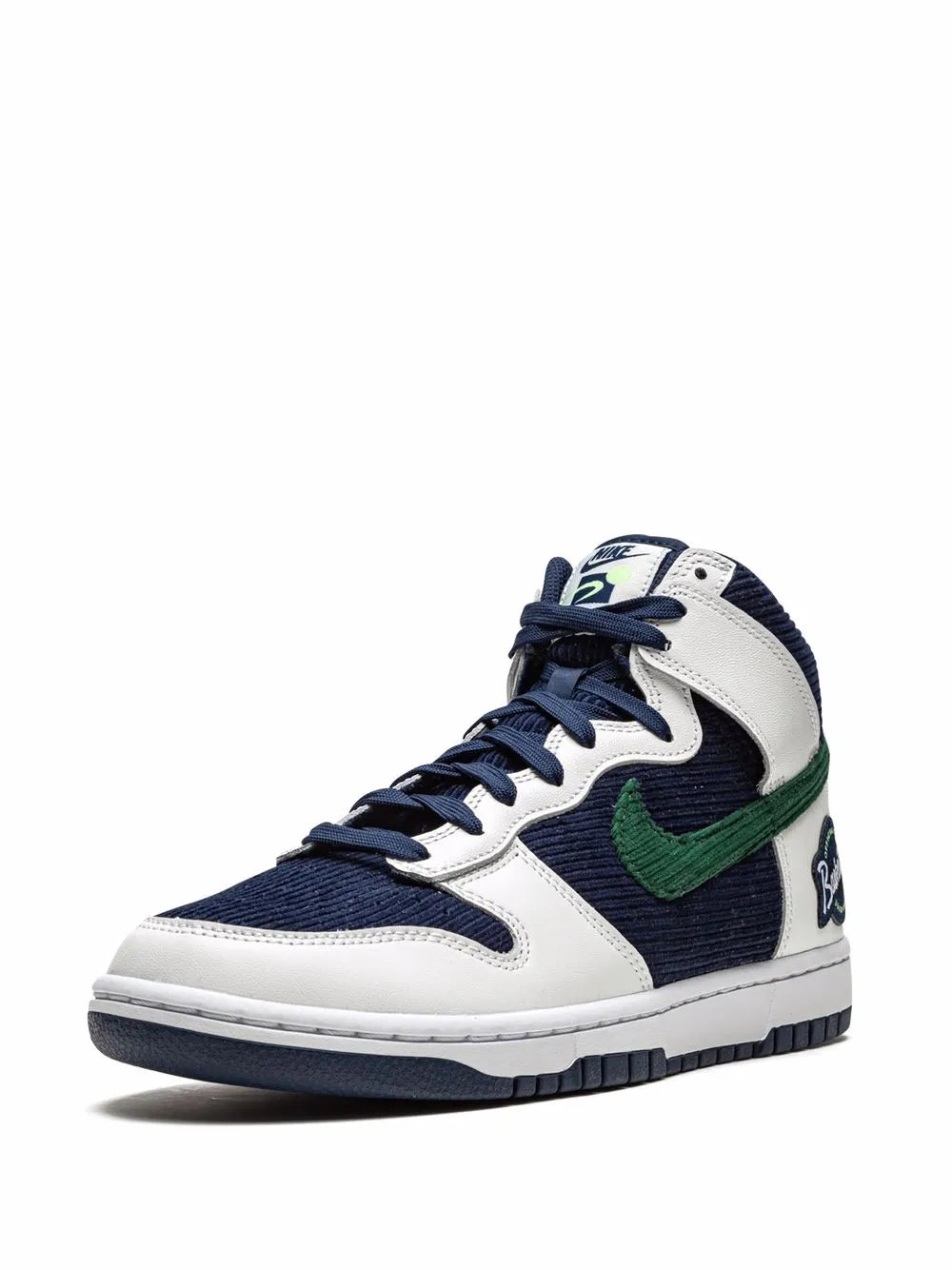 Nike Dunk High PRM EMB "College Navy/Noble Green" sneakers
