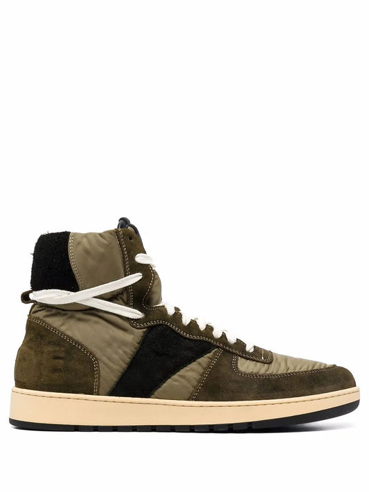RHUDE Rhecess panelled high-top sneakers