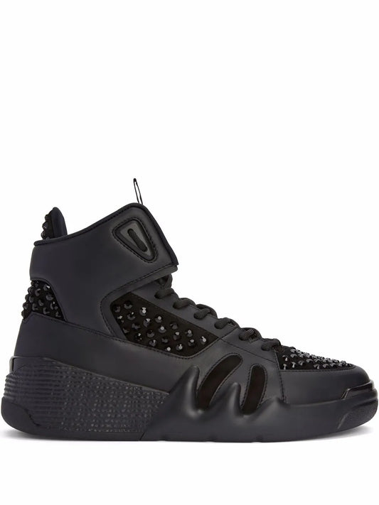 Giuseppe Zanotti Talon crystal-embellished high-top sneakers