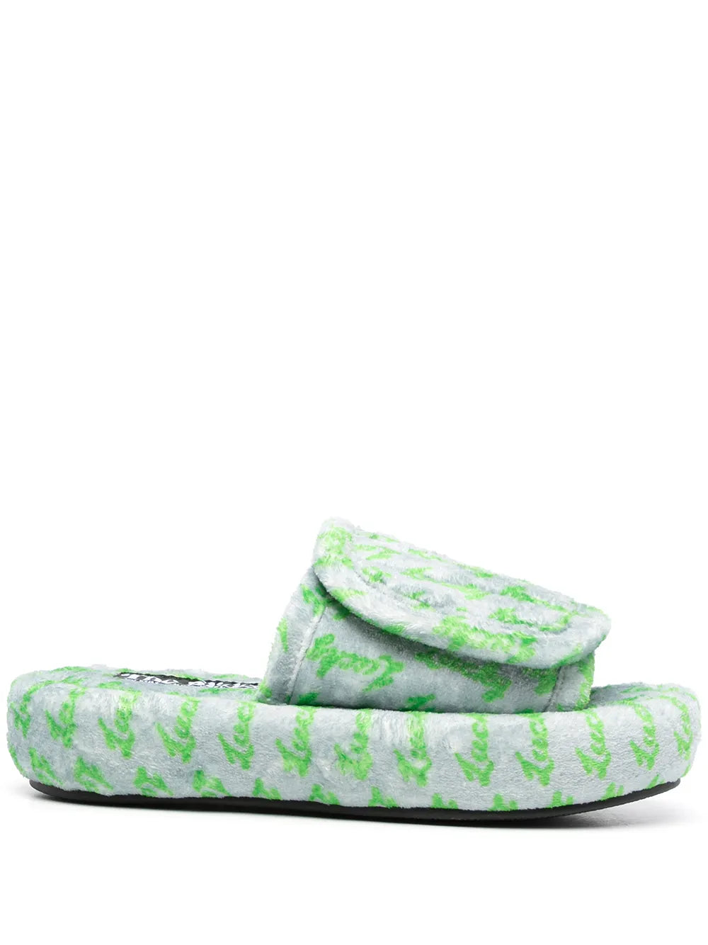 Natasha Zinko Lucky touch-strap slides