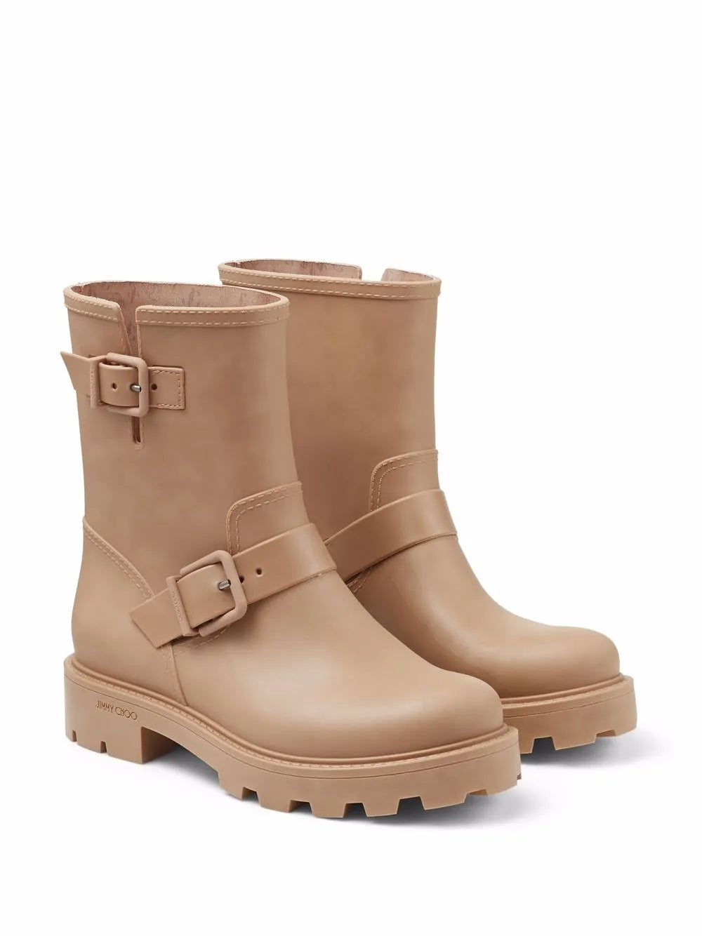 Jimmy Choo Yael flat biodegradable rubber rain boots