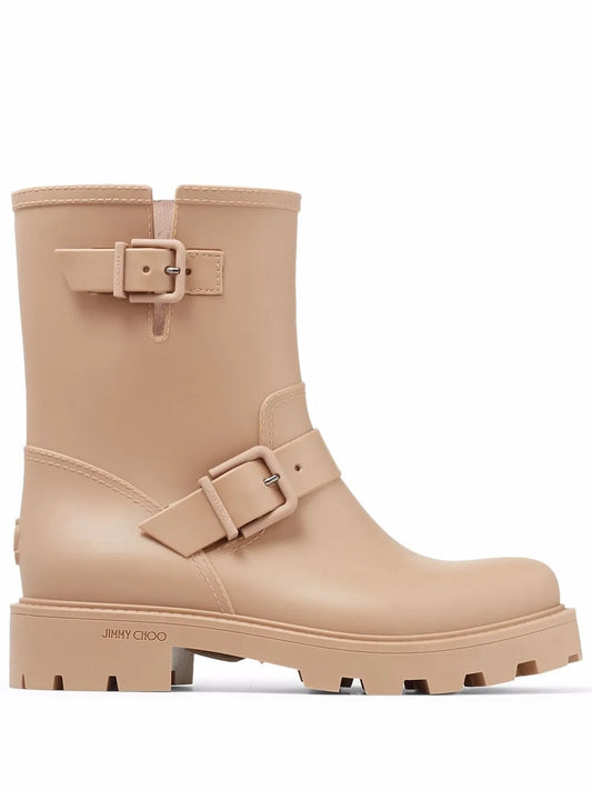 Jimmy Choo Yael flat biodegradable rubber rain boots