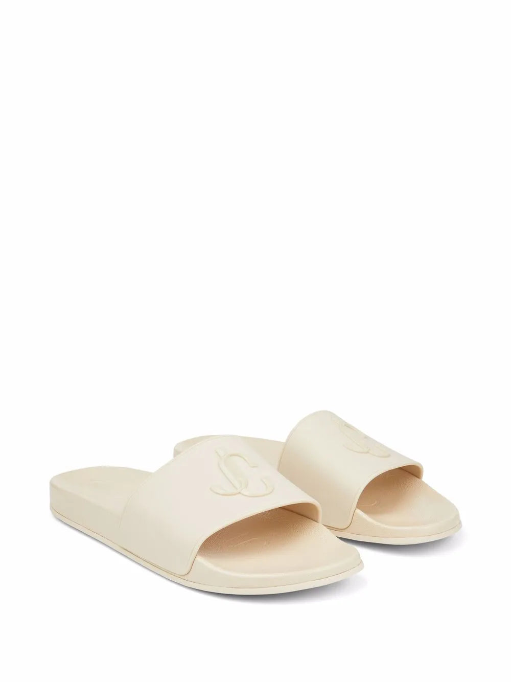 Jimmy Choo Port logo-plaque slides