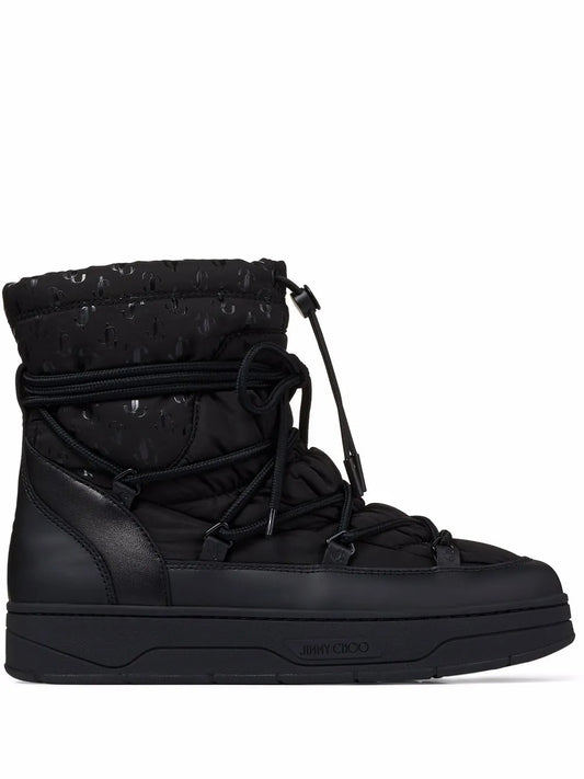 Jimmy Choo Wanaka logo-print snow boots