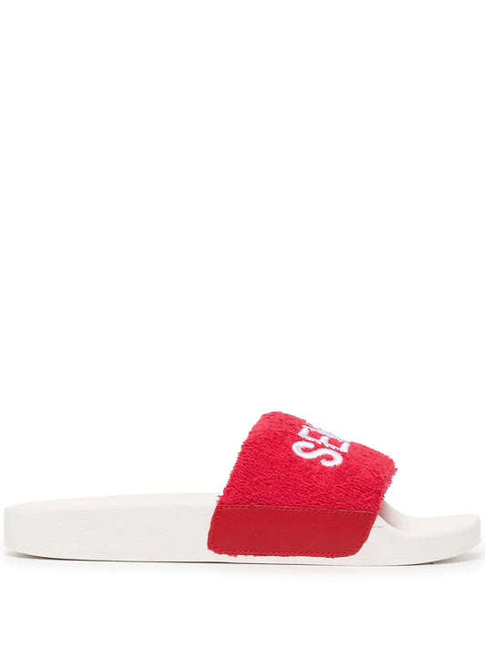 Senso Elly logo-embroidered slides