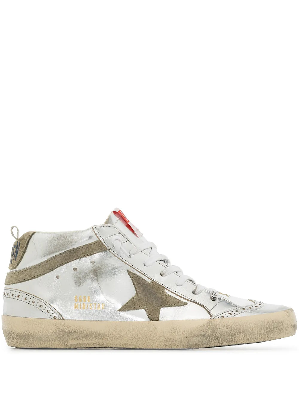Golden Goose Mid-Star laminated sneakers