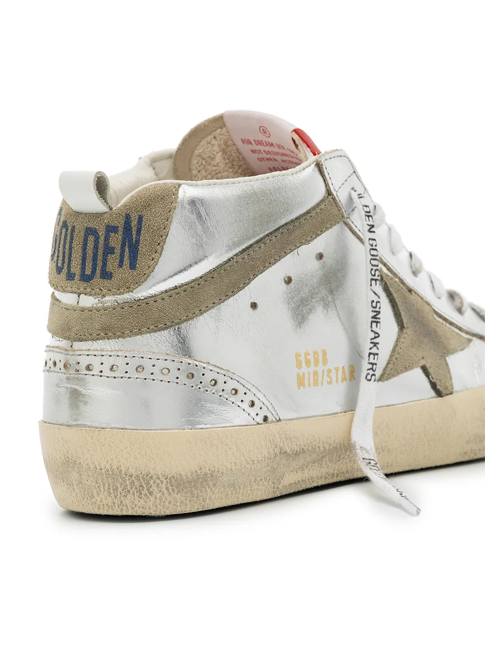Golden Goose Mid-Star laminated sneakers