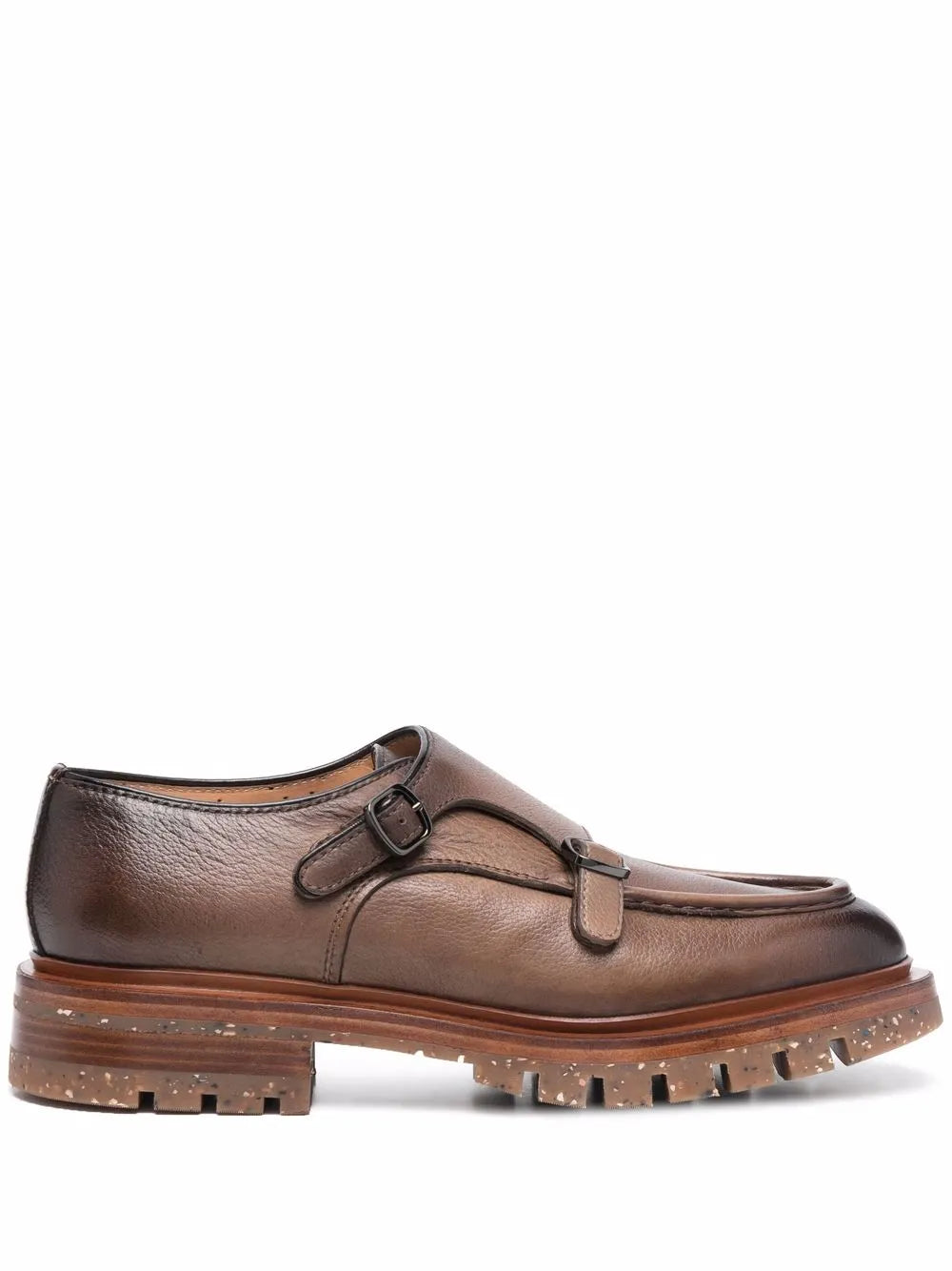Santoni side buckle-detail shoes