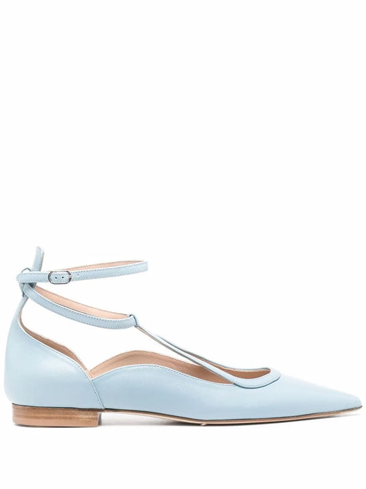 Scarosso Gae pointed ballerina shoes