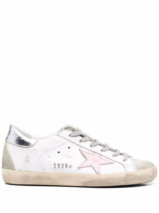 Golden Goose star-patch leather low-top sneakers 