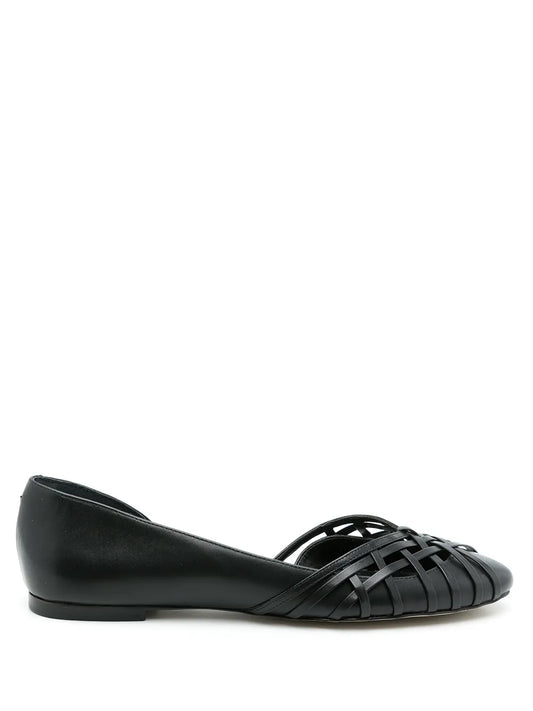 Sarah Chofakian Sapatilha Victoria leather ballerina shoes