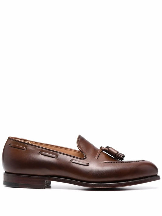 Crockett & Jones tassel trim loafers