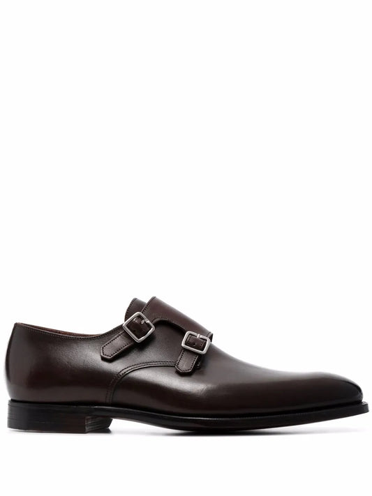Crockett & Jones leather monk shoes
