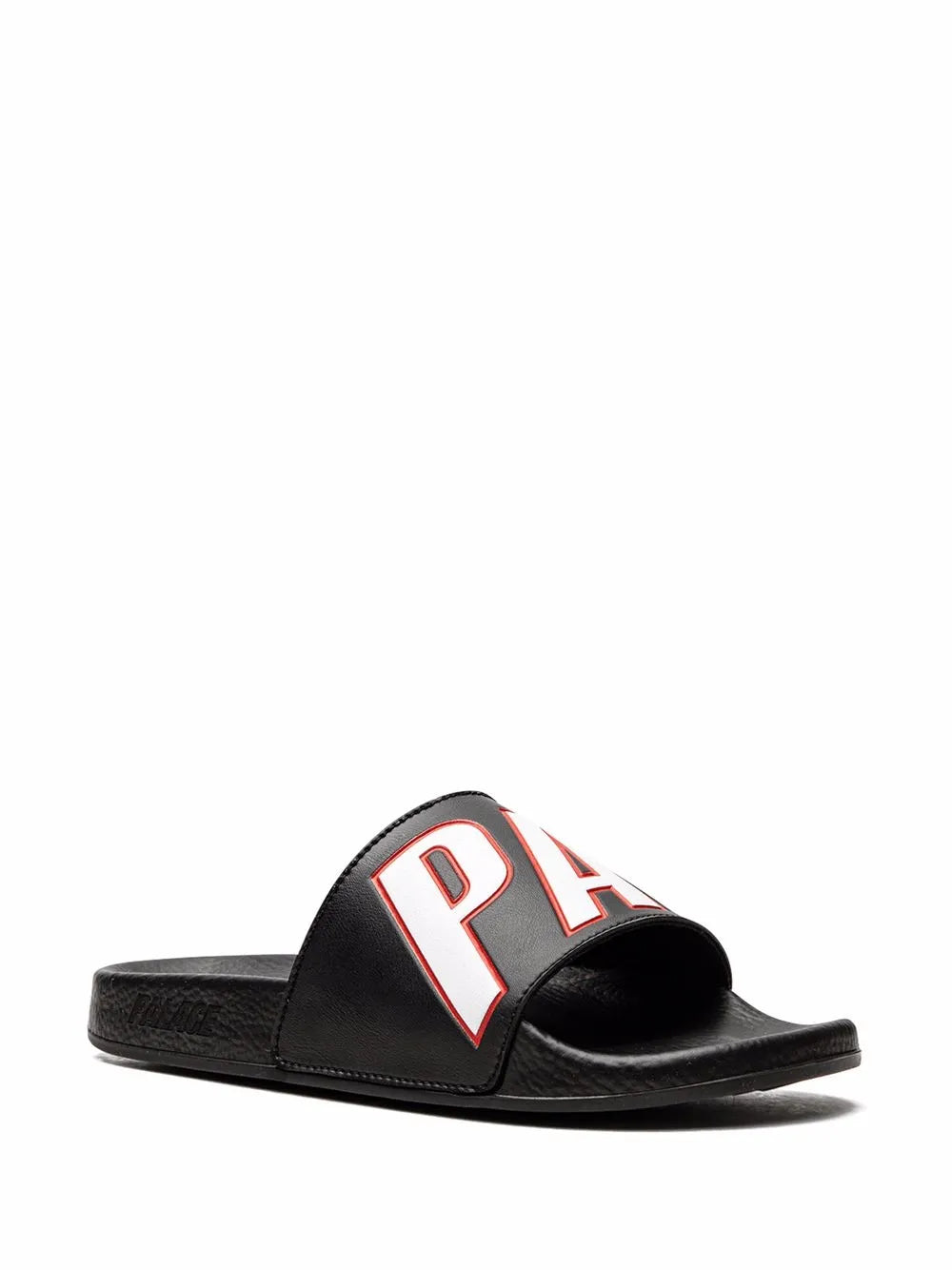 Palace logo-patch rubber slides